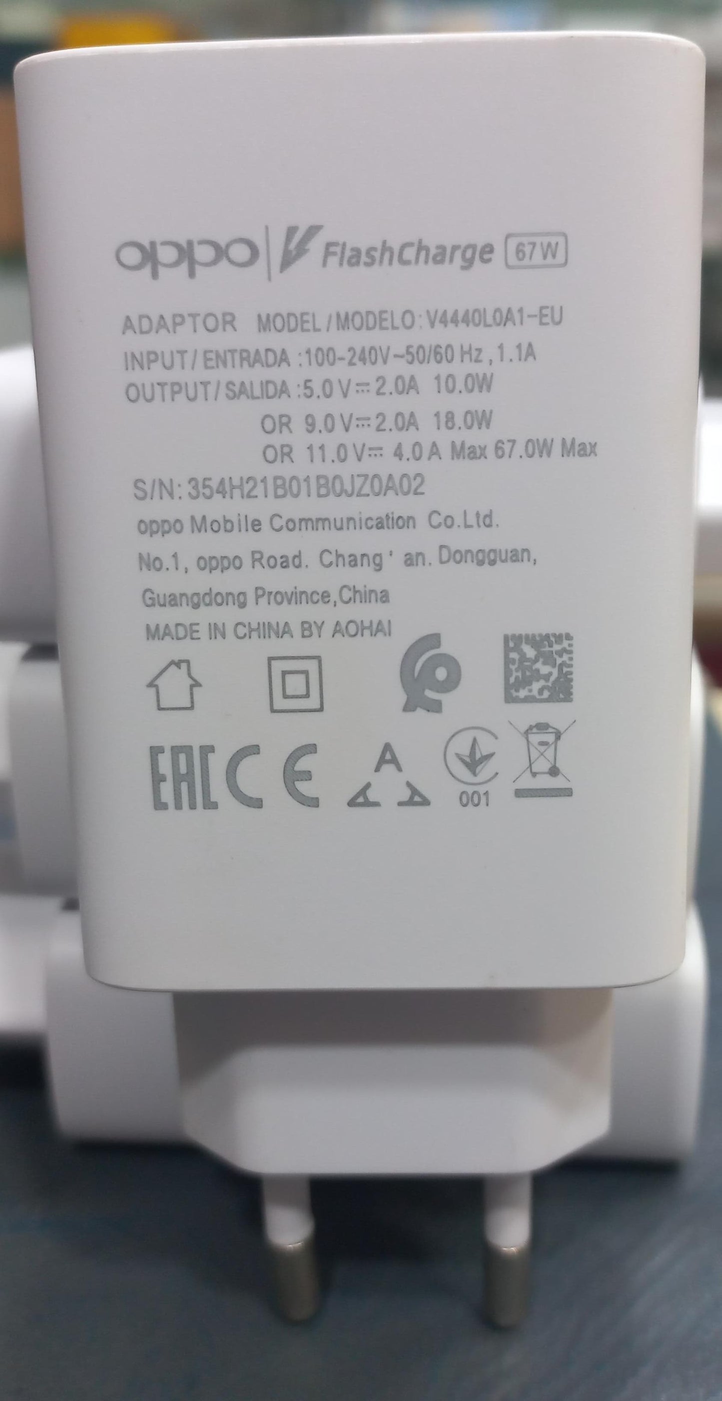 oppo Fast charging shoo