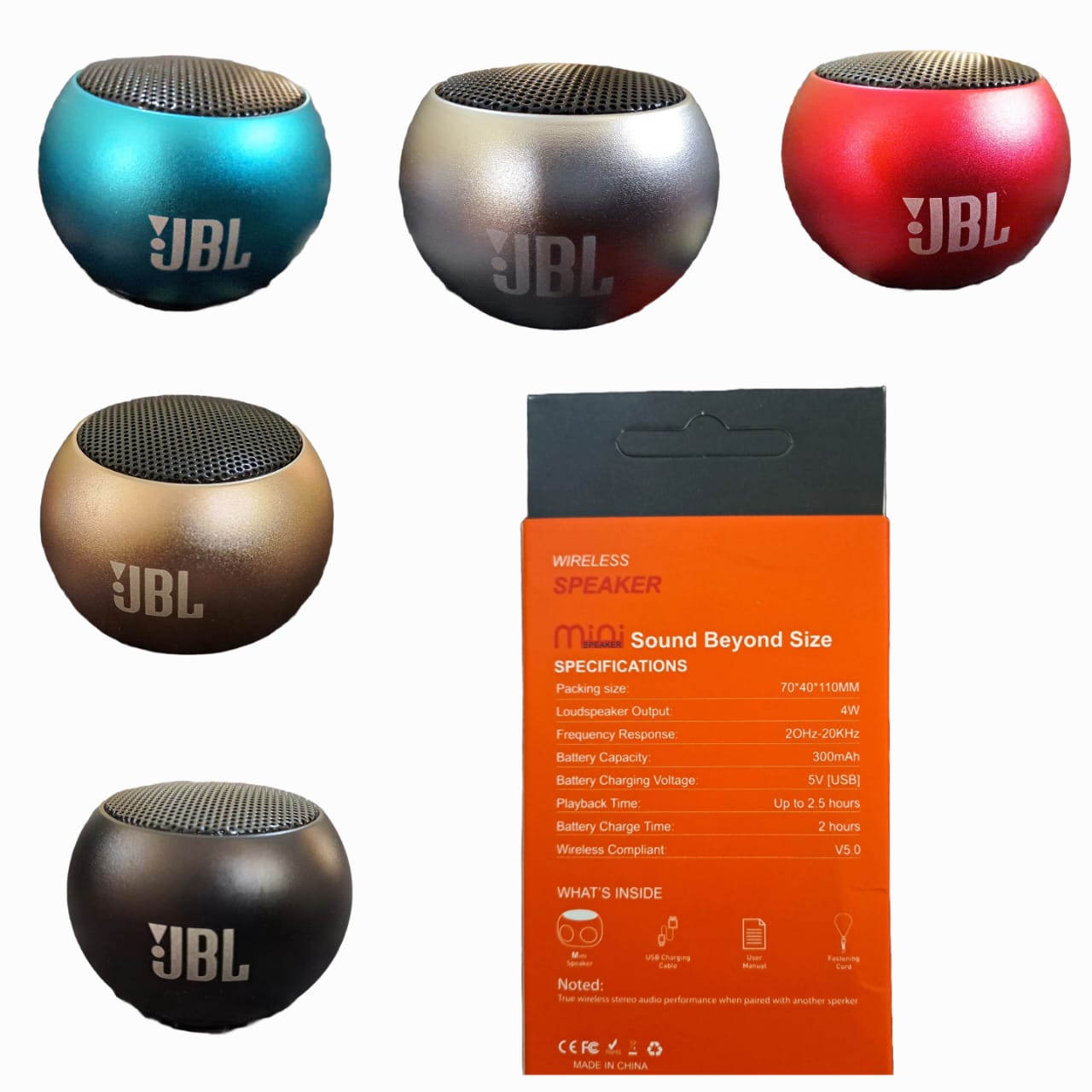 M3-T Original JBL Mini Portable Bluetooth Speaker alongwith TF Card facility